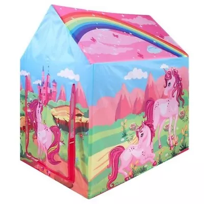 Buy Large Unicorn Kids Pop Up Tent Indoor Outdoor Childs Creative Play House Toys • 17.99£