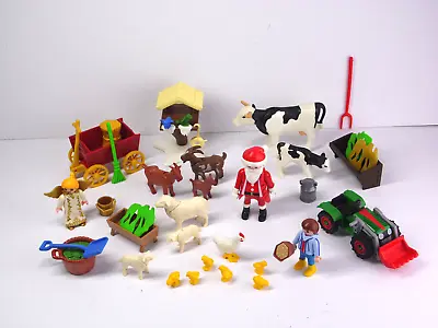Buy Playmobil (6624) Christmas On The Farm  Advent Calendar With Santa & Animals • 12£