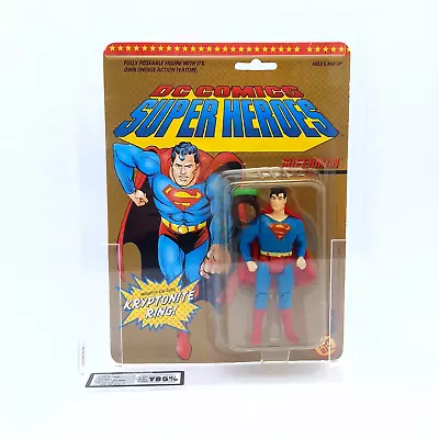 Buy DC COMICS SUPER HEROES ☆ SUPERMAN GRADED 85Y UKG Figure ☆ Toybiz Sealed Carded • 449.99£