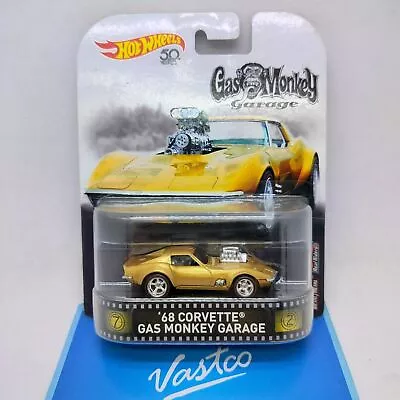 Buy Hot Wheels Retro Entertainment 1:64 Scale 68 Corvette Gas Monkey Garage Car • 25.19£