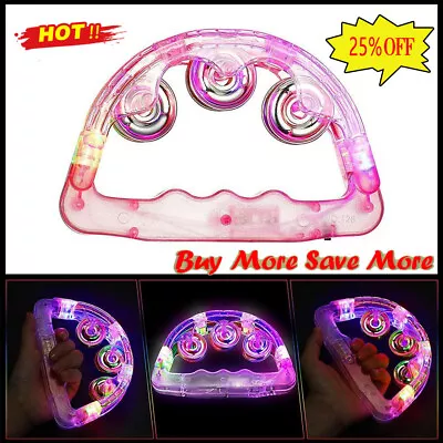 Buy Flashing Tambourine LED Light Up Sensory Toy For Kids Musical Instrument Hot  • 4.36£