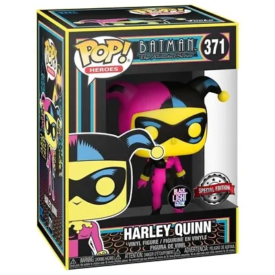 Buy Funko Pop! Harley Quinn #371-Heroes Batman Animated Series Black Light Glow- New • 16.95£