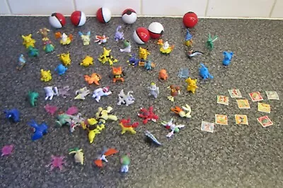 Buy 50 Mini Pokemon Figures Tomy? Bandai, Ect, 1999/2006 + Extras, Great Condition • 45£
