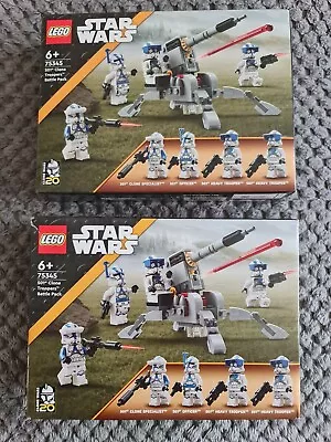 Buy 2x LEGO Star Wars: 501st Clone Troopers Battle Pack (75345) BRAND NEW SEALED • 25£