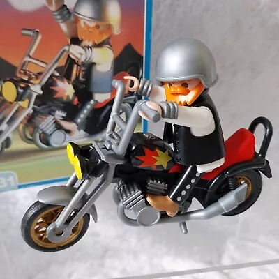 Buy Playmobil Rider & Chopper 3831 With Box 1996 • 9.99£