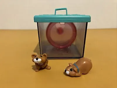 Buy Vintage Littlest Pet Shop Busy Hamster With Hamster Wheel House 1992 • 24.99£