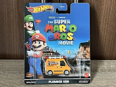 Buy Hot Wheels Premium Retro Entertainment Nintendo Super Mario Movie Plumbers Van • 12.50£