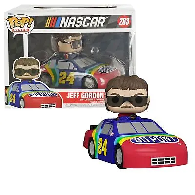 Buy Funko NASCAR Jeff Gordon Rainbow Warrior Racing Car POP Rides Vinyl Figure 19cm • 19.99£