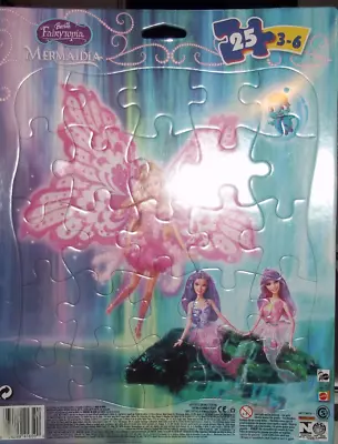 Buy Barbie Fairytopia Mermaidia 25 Piece Puzzle Ages 3-6 2005 Nip • 14.46£