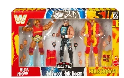 Buy WWE Elite Hulk Hogan 40th Anniversary 3 Pack NWO WCW Hollywood Hogan Hulkamania • 122.99£