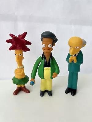 Buy Vintage The Simpsons Mr Burns, Apu & Sideshow Bob Figures FOX 2000 6” • 12.59£