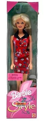 Buy 1998 Fashion Avenue Style Barbie Doll (Blonde) / Mattel 20766 / NrfB • 41.08£