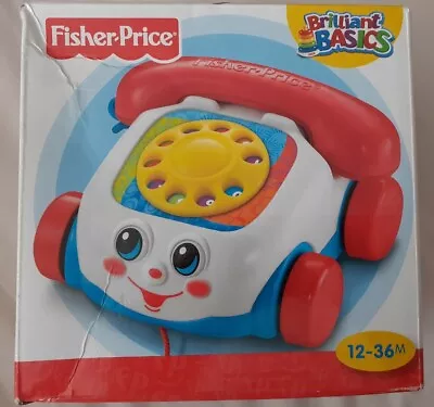 Buy FISHER PRICE CLASIC BRILLIANT BASICS CHATTER PHONE TOY 12 Month+ • 8£