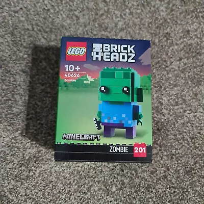 Buy LEGO 40626 BrickHeadz Minecraft Zombie - Brand New Sealed • 14.99£
