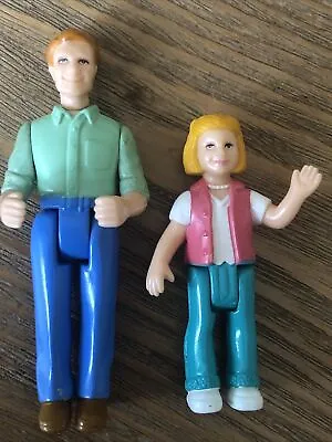 Buy Vintage Fisher Price Loving Family Dollhouse Dad 3” & Girl Figures 1990s VGC • 16£