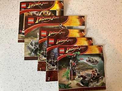 Buy Lego Indiana Jones 7621 7622 7623 7625 Instructions Only • 3.99£
