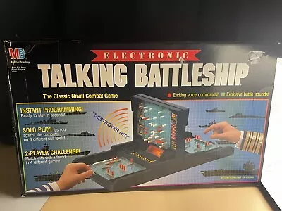 Buy Vintage 1989 Electronic Talking Battleship Board Game Complete Works • 47.25£
