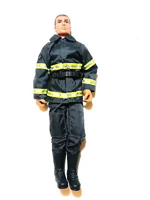 Buy Power Team Fire Fighter 12” With Uniform Action Man-type Figure For Barbie Doll • 15.99£