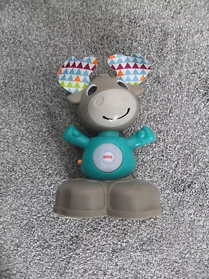 Buy Fisher-Price Musical Moose Linkimals 18cm 7  Kids Fun Sounds Lights Learn GHR20  • 9.99£