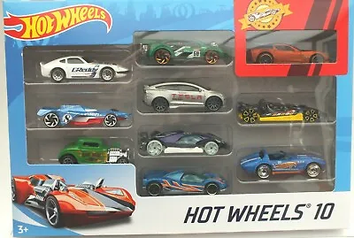 Buy Hot Wheels 10 Toy 1:64 Scale Car Pack Vehicle Contents Vary  • 18.99£