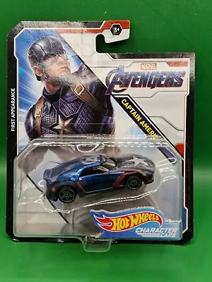 Buy Hot Wheels Marvel Avengers Captain America Character Car (B15) • 9.95£