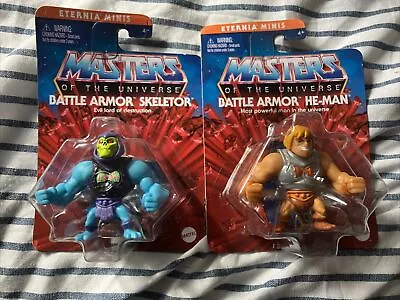 Buy Masters Of The Universe Eternia Minis 2  Mini Battle Armor Skeletor & He-Man • 12£