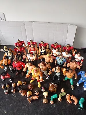 Buy WWF Hasbro Custom Fodde Bundle Loads Of Figures And Parts Hogan Typhoon Jake Lod • 50£