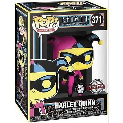 Buy Funko Pop Heroes Batman Animated Series Harley Quinn Black Light Glow New In Box • 13.99£