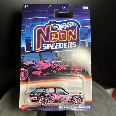 Buy Hot Wheels Neon Speeders Datsun 510 Wagon 2/8 JDM Import • 5.99£