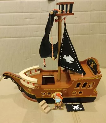 Buy Large Playmobil Type Pirate Ship Boat + Extras • 9.99£