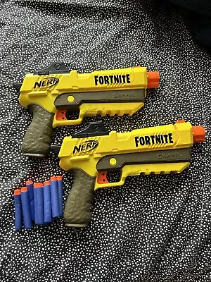 Buy NERF Fortnite Yellow SP-L Elite Blaster Gun Pistol Darts Included Bundle • 16.99£