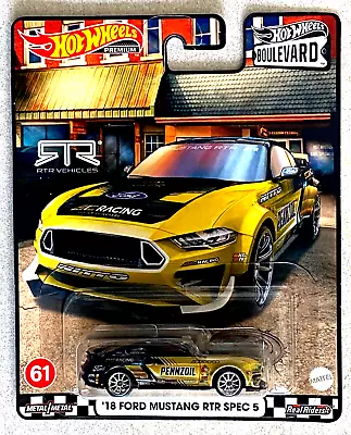 Buy Hot Wheels  - Boulevard - Real Riders - '18 Ford Mustang Rtr Spec 5 • 5.49£