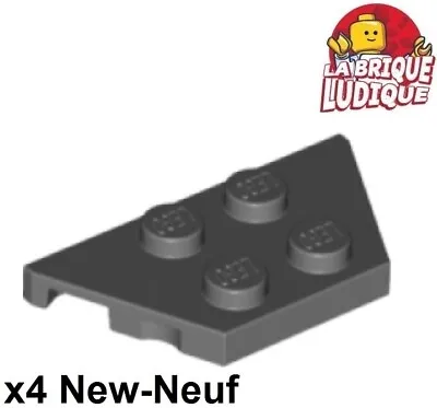 Buy LEGO 4x Wing Wedge Flat 2x4 Dark Grey/Dark Bluish Gray 51739 NEW • 1.07£