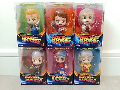 Buy X6 Back To The Future Hot Toys FULL SET Cosbaby Marty, Doc, Biff, Griff Tannen • 99£