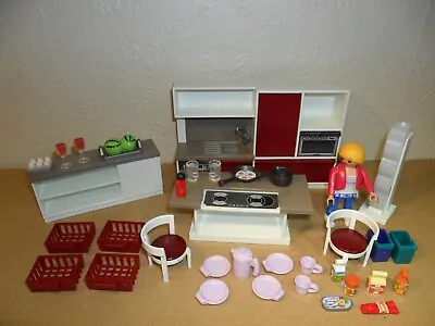 Buy PLAYMOBIL KITCHEN FURNITURE (for Dolls House,island Worktop,cooker) • 8.49£