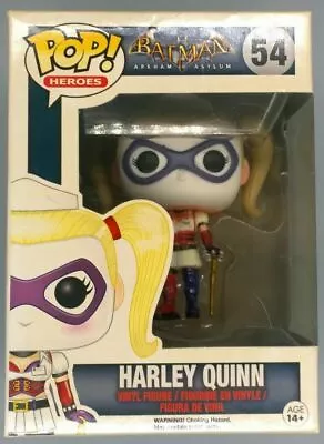 Buy Funko POP #54 Harley Quinn Nurse Batman Arkham Asylum BOX DAMAGE Inc Protector • 19.99£