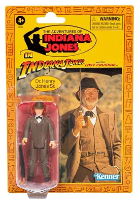 Buy Indiana Jones Dr. Henry Jones Sr. Kenner Retro Collection 10cm Hasbro Figure • 21.50£