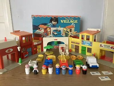 Buy Vintage Fisher Price Play Family Village 1970s • 40£