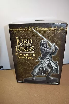 Buy NECA Lord Of The Rings 8  ARAGORN Fine Pewter Figure - RARE LE 484/1000 • 75£