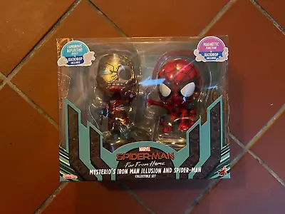 Buy Marvel Hot Toys Cosbaby: Spider-Man & Mysterio's Iron Man Illusion Figure 2-Pack • 24.99£