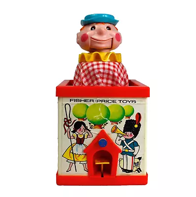 Buy Vintage 1970 Children's Fisher Price Jack In The Box Puppet Play Pretend • 25£
