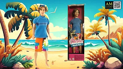 Buy Barbie - Beach Fun Ken - Blue -2005 - Mattel #j0699 - Doll Doll - New Nrfb • 42.95£