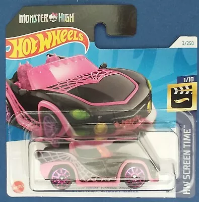 Buy Hot Wheels 2024 Monsters High, Black/pink, Short Card. • 3.99£