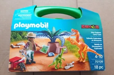 Buy Playmobil 70108 Dinos Explorer Carry Case Age 4-10 RRP £15 • 9£
