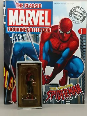 Buy Eaglemoss Classic Marvel Figurine Collection Spider-Man Issue 1 With Magazine • 7£
