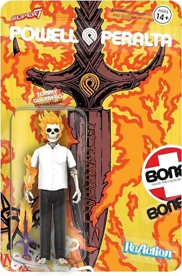 Buy Super7 Powell Peralta Wave 3 - Tommy Guerrero Flaming Dagger Reaction Figure • 18£