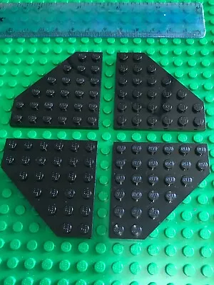 Buy Lego 4 X Technic BLACK Angled Baseplate Quarter Sections 6 X 6 Pin - Space FOUR • 1.69£