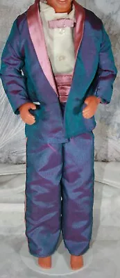 Buy 80sJ 80s Ken Suit Suit Barbie Mattel Purple Blue 4pcs (Without Ken & Stand!) • 15.42£