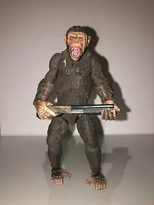 Buy Planetary Of The Apes Caesar With Shotgun Action Figure 14.2cm • 102.74£