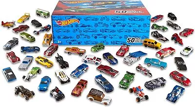 Buy Hot Wheels 50-Car Pack Of 1:64 Scale Vehicles Individually Packaged, Gift...  • 116.18£